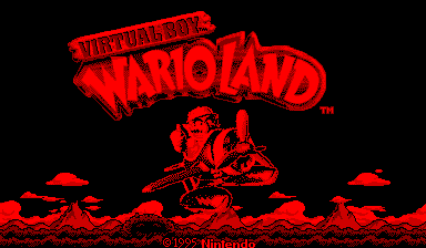 Virtual Boy Wario Land Title Screen